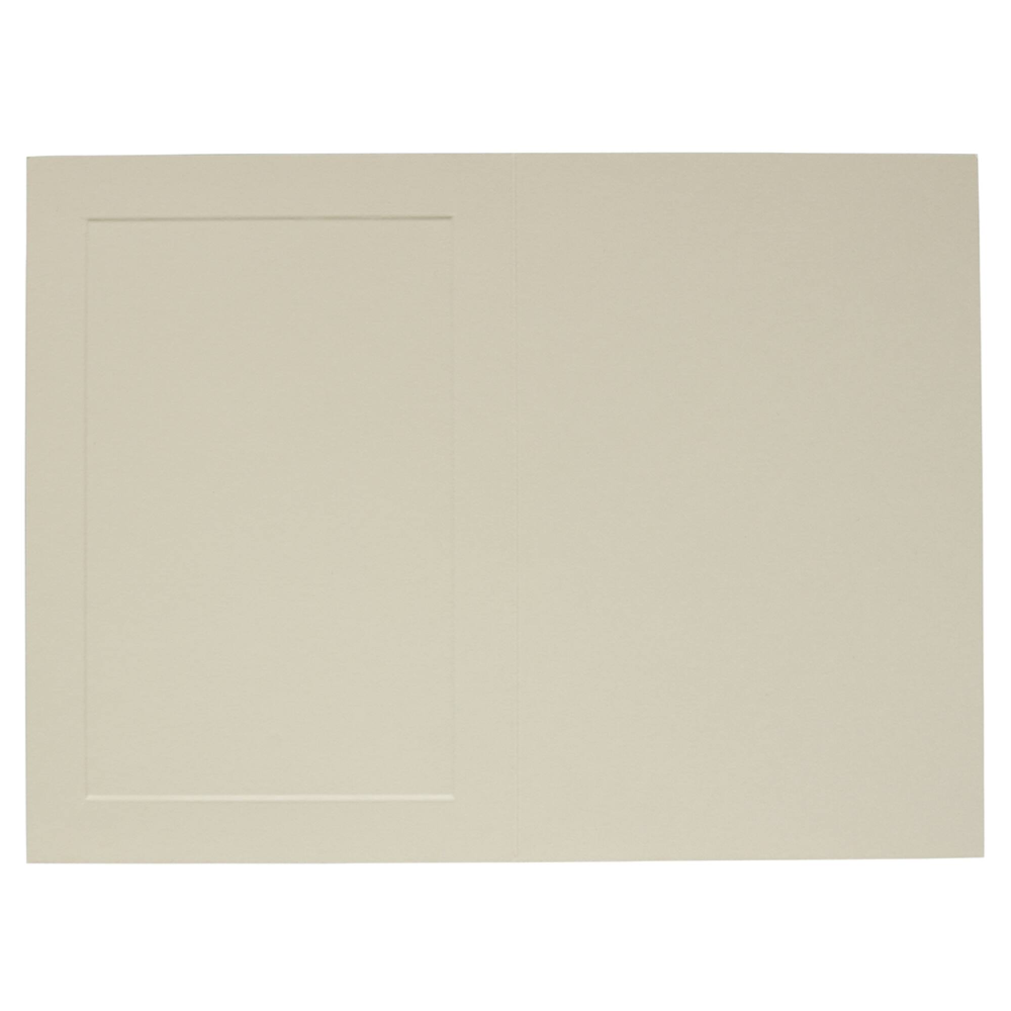 JAM Paper A7 Ivory Blank Foldover Cards with Panel